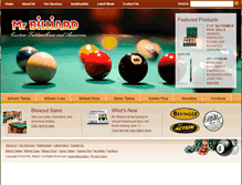 Tablet Screenshot of mrbilliard.com